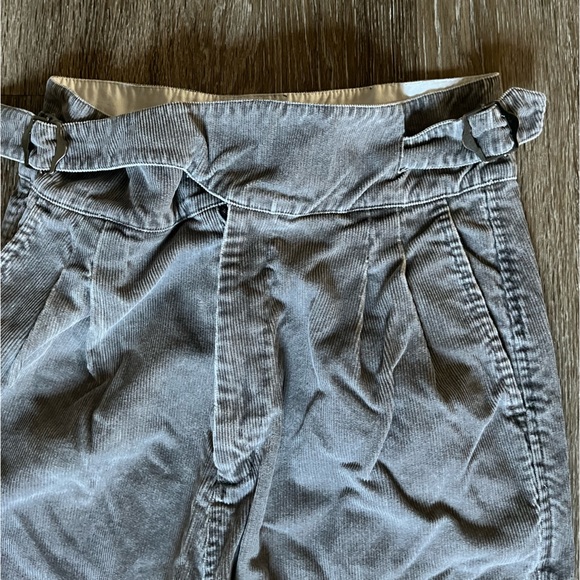 Bassike gray corduroy pants size 0 - Picture 2 of 7